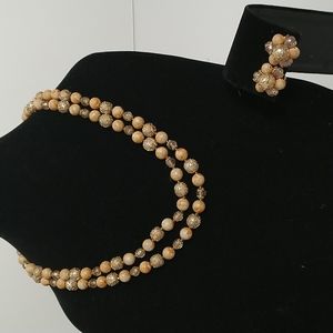 Light Orange/Gold Tone Set